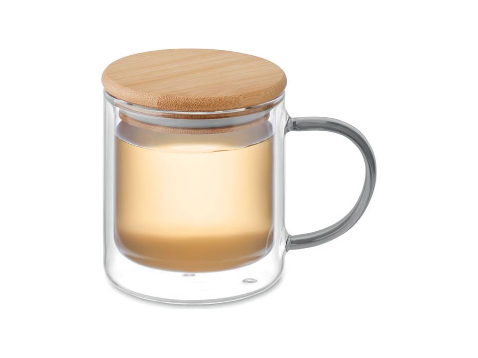 Dubbelwandige mok borosilicaat 23