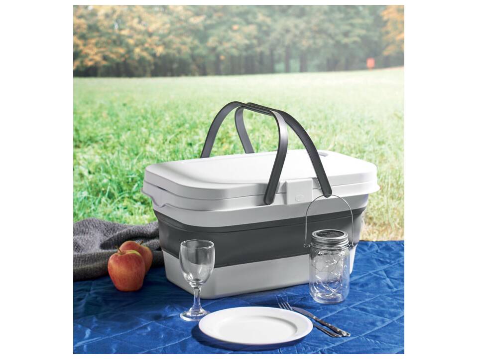 Opvouwbare picknickmand met tafelblad 4