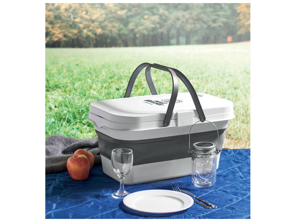 Opvouwbare picknickmand met tafelblad 3
