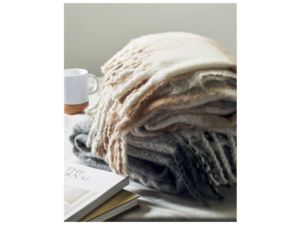 Geruite mohair deken 16