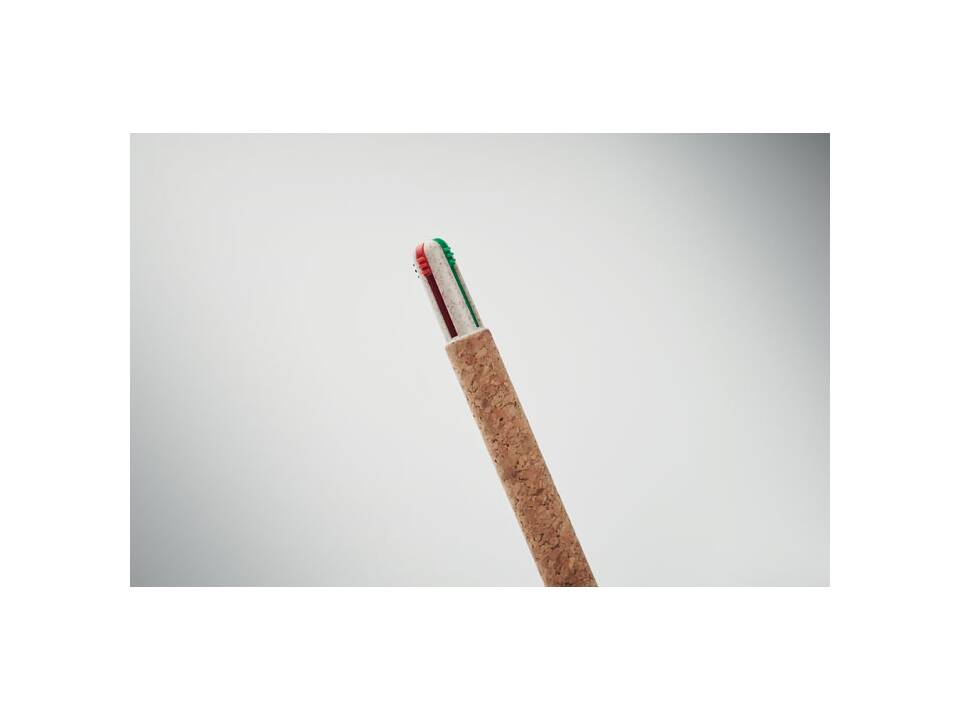 4-kleuren inkt balpen met kurk 1