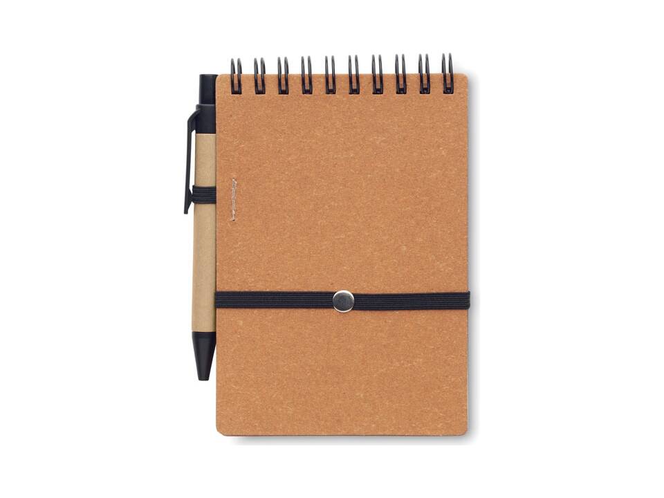 B7 Gerecycled notitieboek met balpen 1
