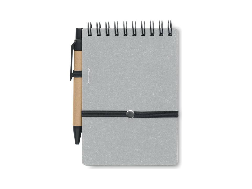 B7 Gerecycled notitieboek met balpen 7