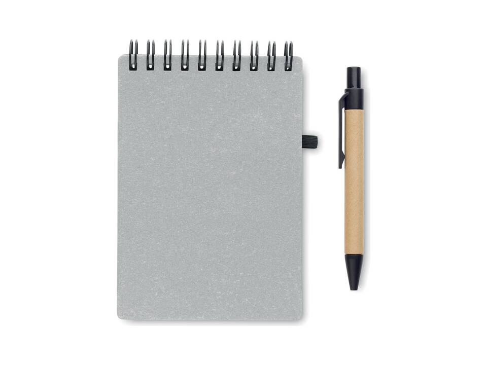 B7 Gerecycled notitieboek met balpen 9
