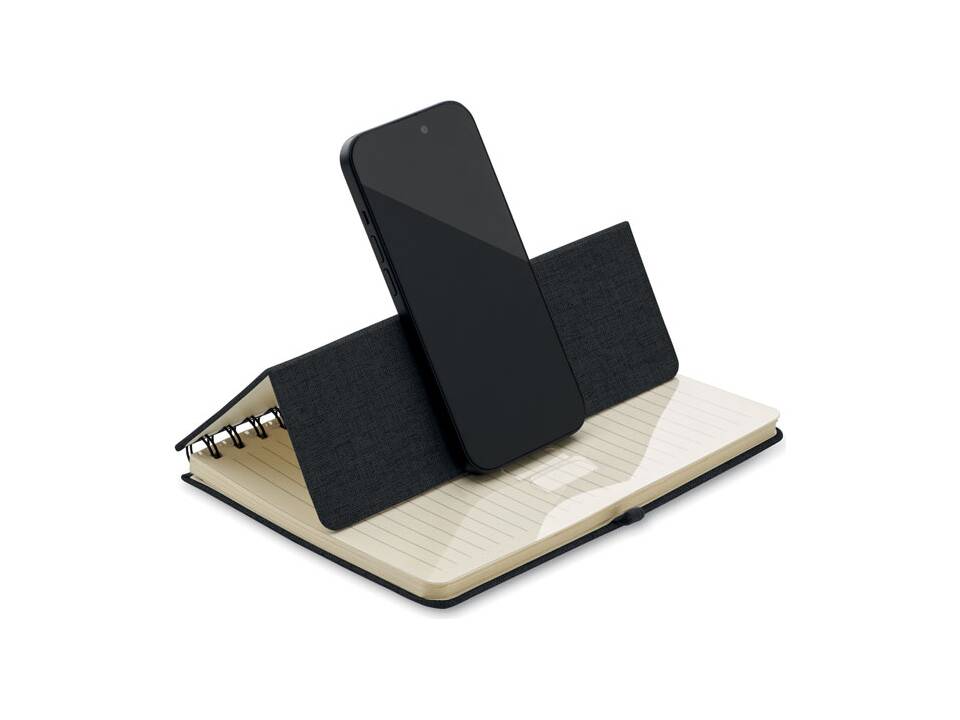A5 notitieboekje met telefoonhouder 2
