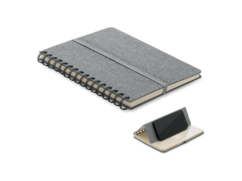 A5 notitieboekje met telefoonhouder 16