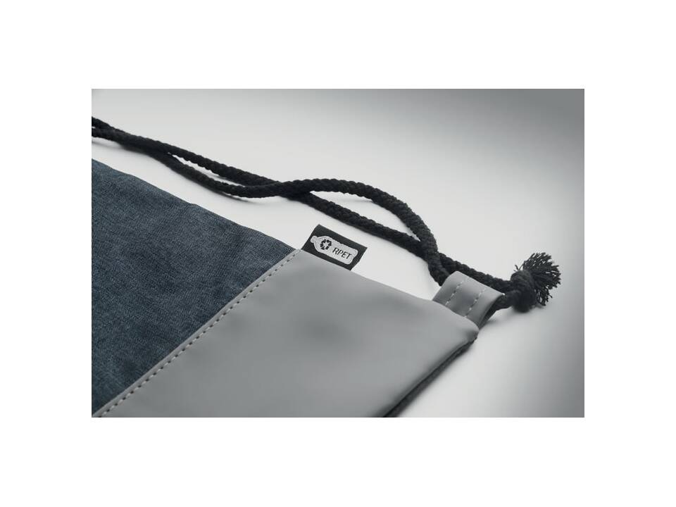 RPET PU trekkoord rugtas 2-kleurig 8