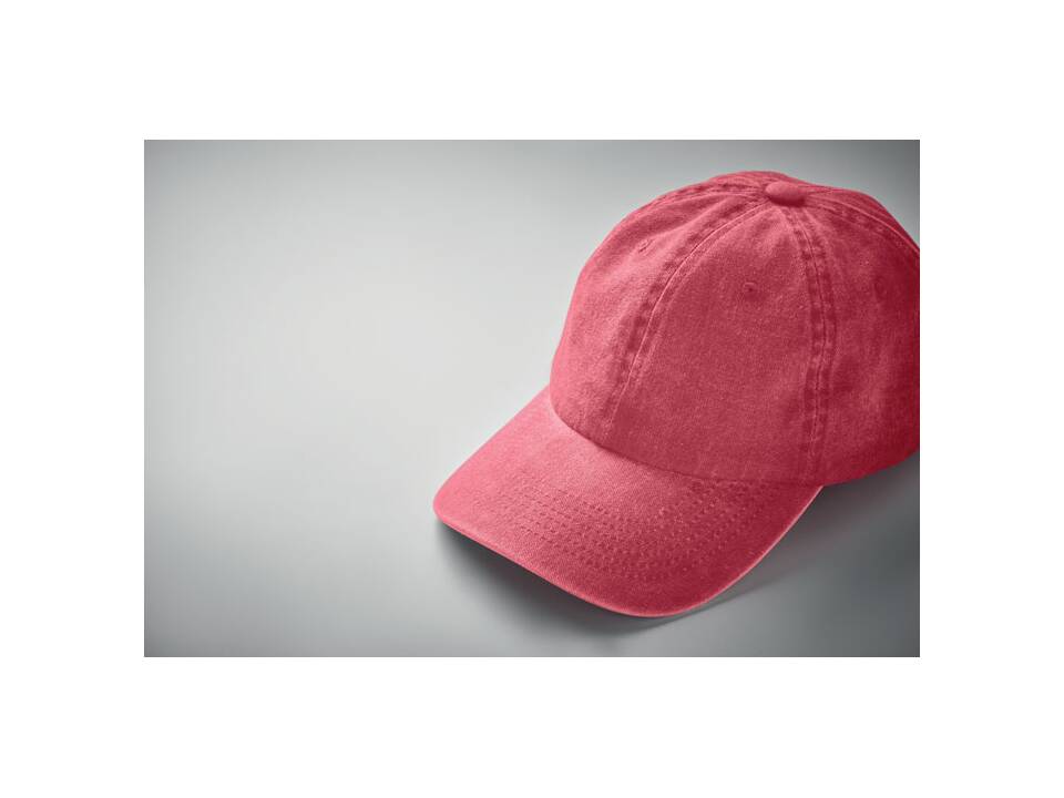 6 panelen baseballcap 265gr/m² 12