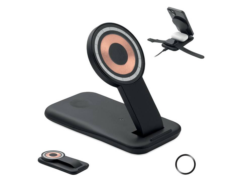 3-in-1 draadloze oplader 15W