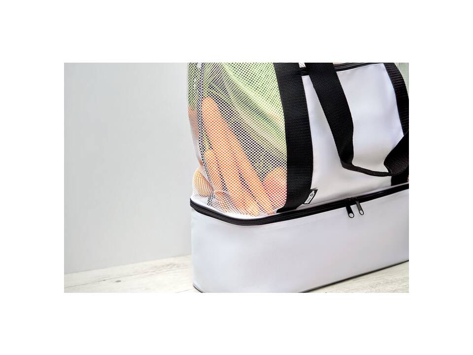 600D RPET mesh boodschappentas 52 x 16 x 49 cm 10