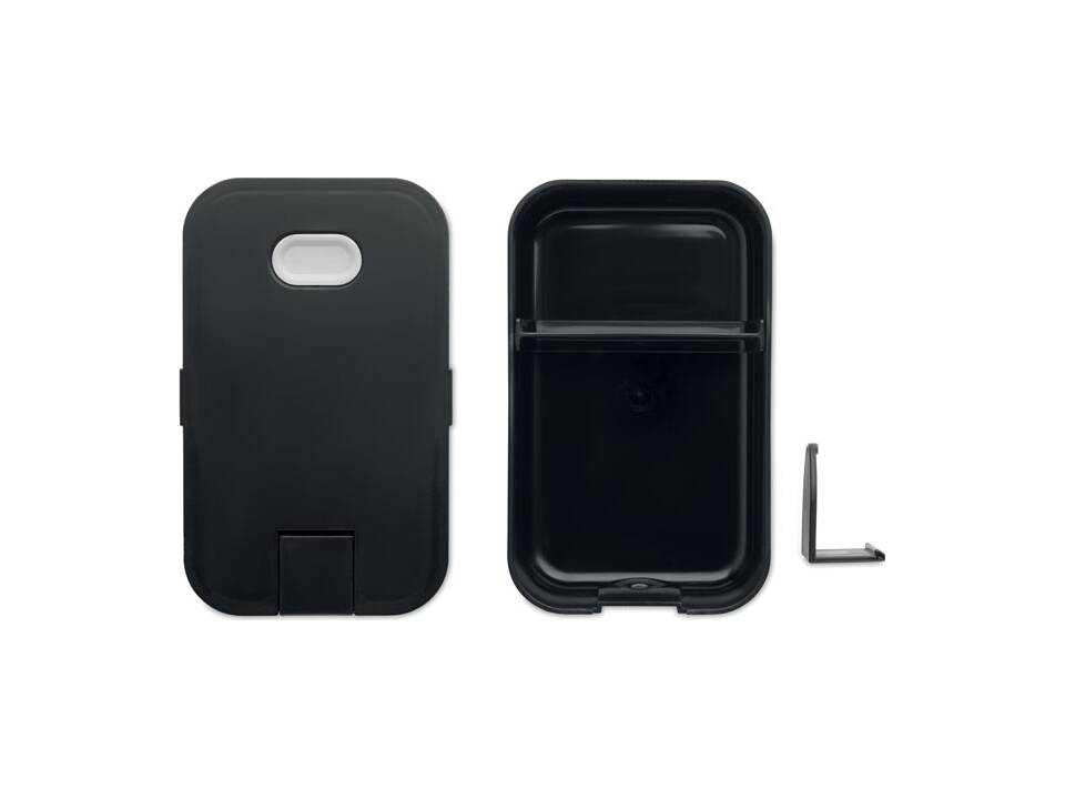 Kunststof lunchbox met telefoonhouder 2