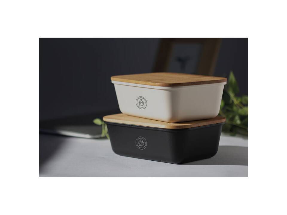 Lunchbox met bamboe deksel 20 x 13,5 x 6,5 cm 16