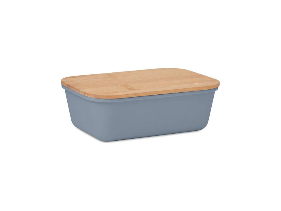 Lunchbox met bamboe deksel 20 x 13,5 x 6,5 cm 4