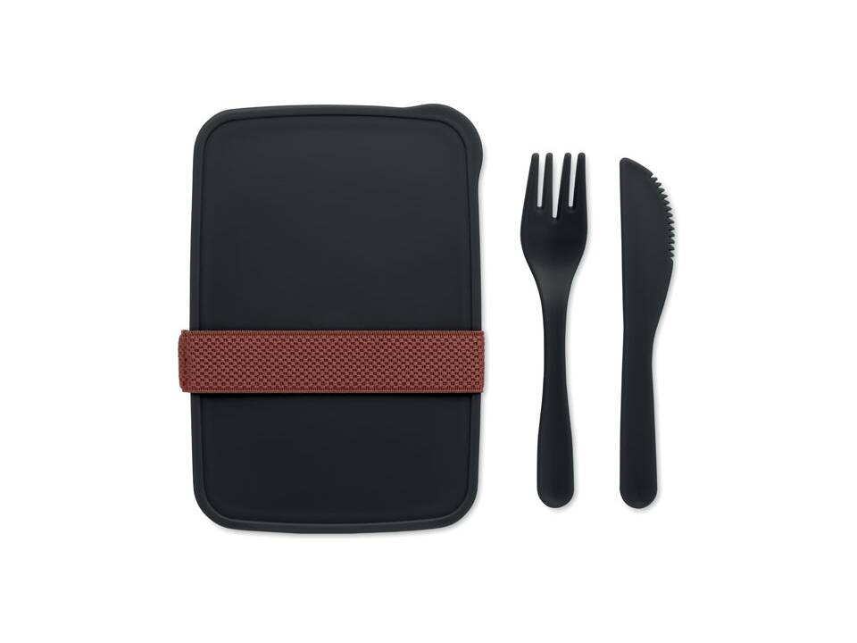 Lunchbox met bestek 16 x 11 x 5 cm 3