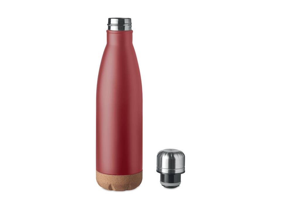Dubbelwandige fles met kurk bodem - 600 ml 11