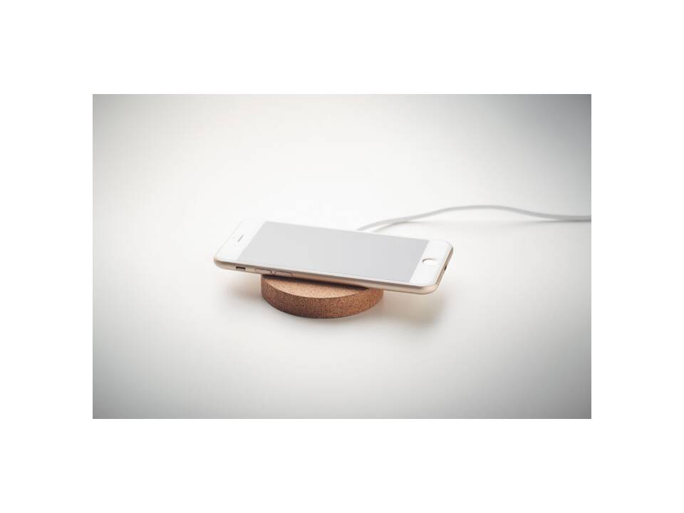 Draadloze oplader rond kurk 6