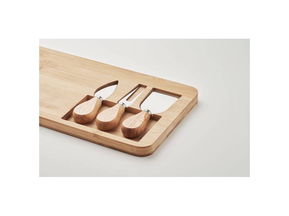 Bamboe kaasplank set 3