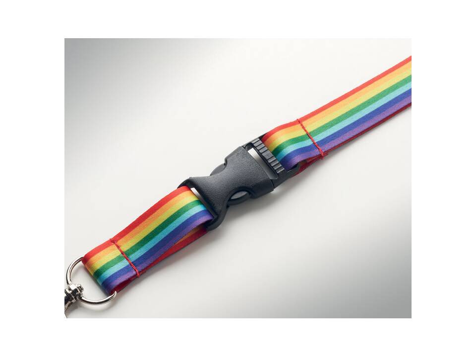 Regenboog RPET sleutelkoord 3