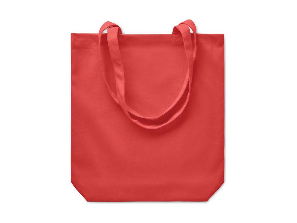 Stevige canvas boodschappentas 38 x 9 x 42 cm 25