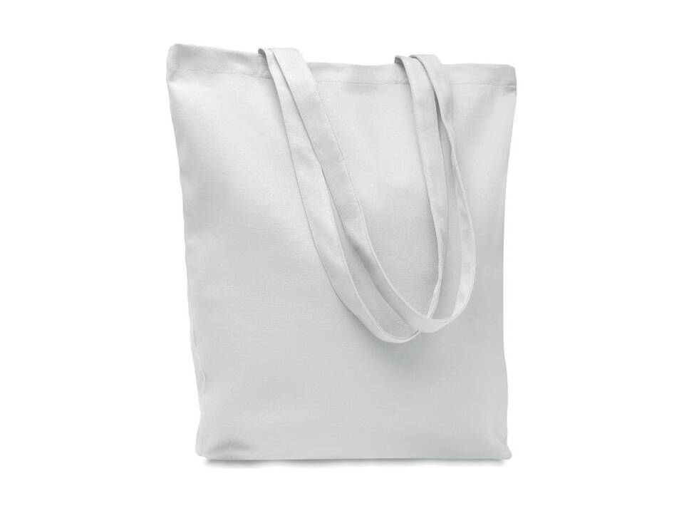 Stevige canvas boodschappentas 38 x 9 x 42 cm 28