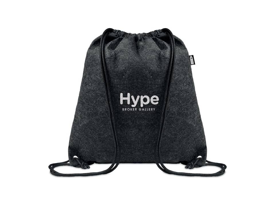 Trekkoord rugzak van RPET vilt 4