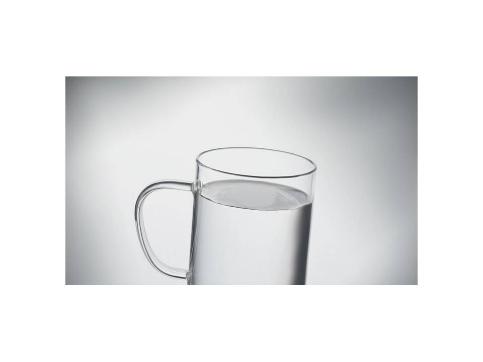 Glazen mok met kurk bodem - 400 ml 4