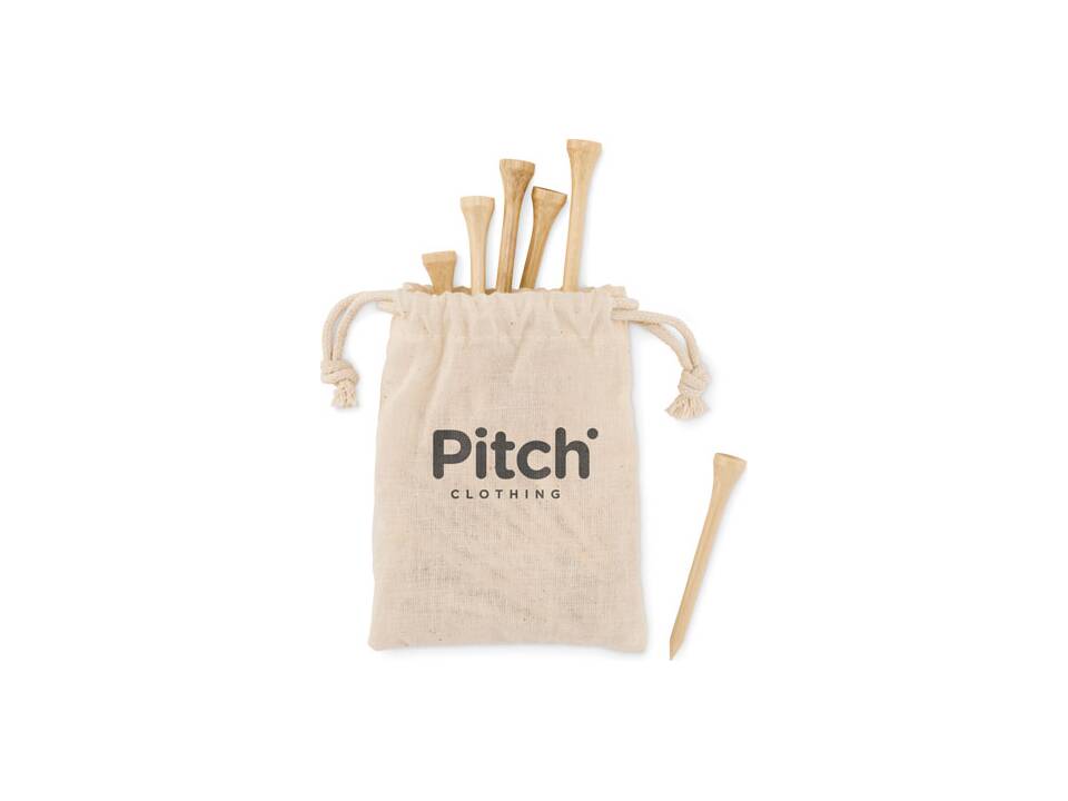 20 bamboe golf tees set 2