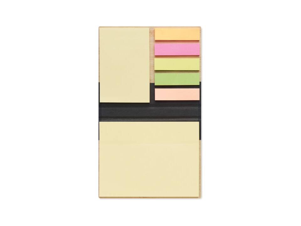 Sticky note set in bamboe cover 3