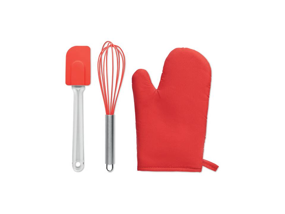 Bakgerei set met garde, spatel en ovenwant 5
