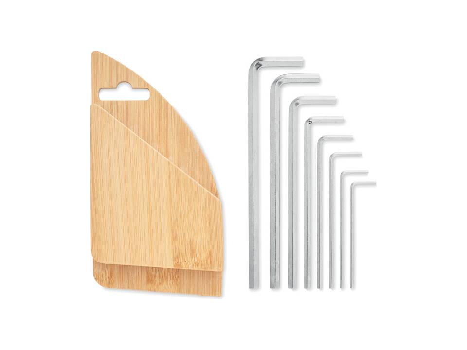 Inbussleutelset in bamboe 6