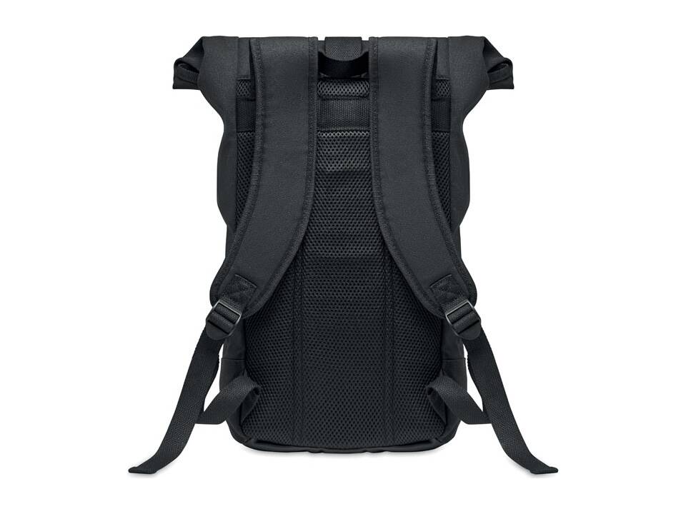 Rolltop gewassen canvas rugzak 2