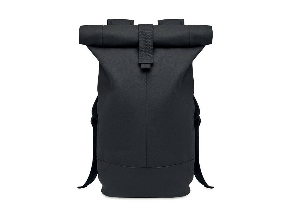 Rolltop gewassen canvas rugzak 3