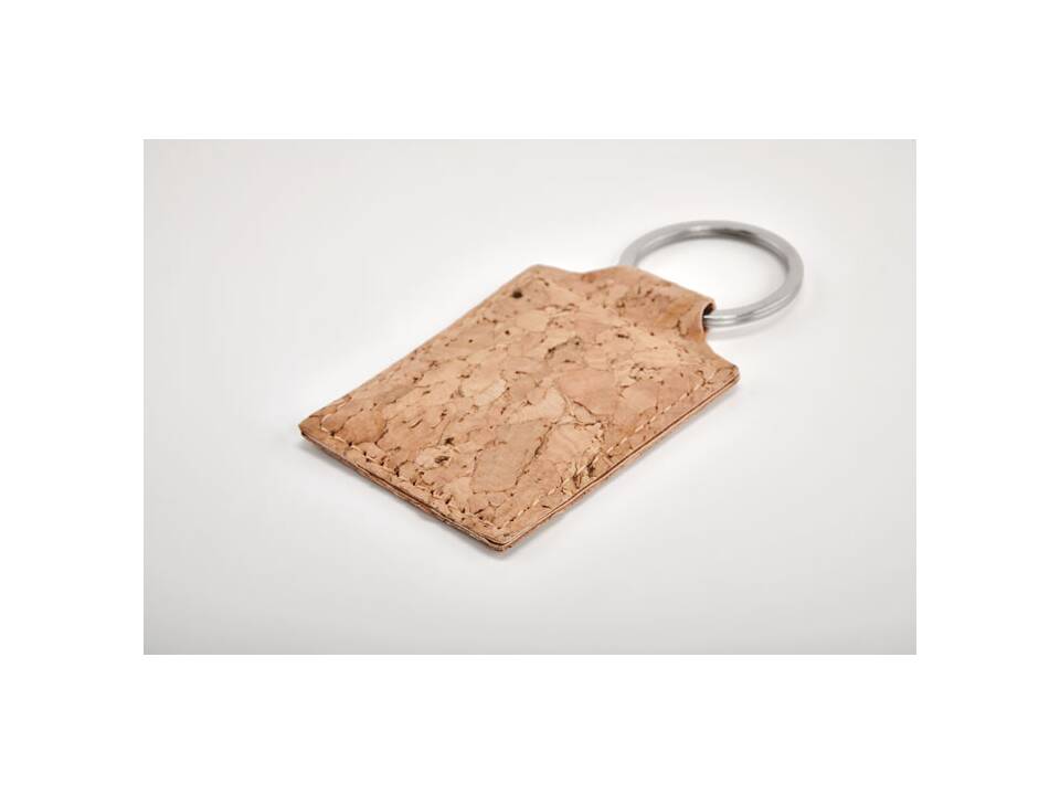 Sleutelhanger rechthoek kurk 2