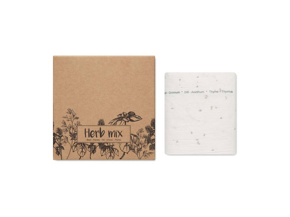 Kruidenzaad tape met basilicum, peterselie, dille, bieslook en tijm 2
