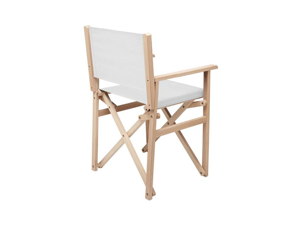 Opvouwbare houten strandstoel 8