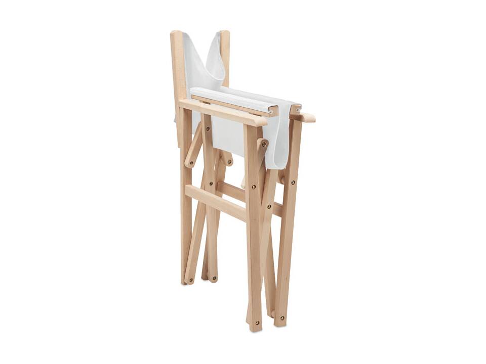 Opvouwbare houten strandstoel 7