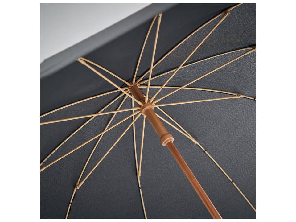 RPET windproef paraplu met bamboe en glasvezel 4