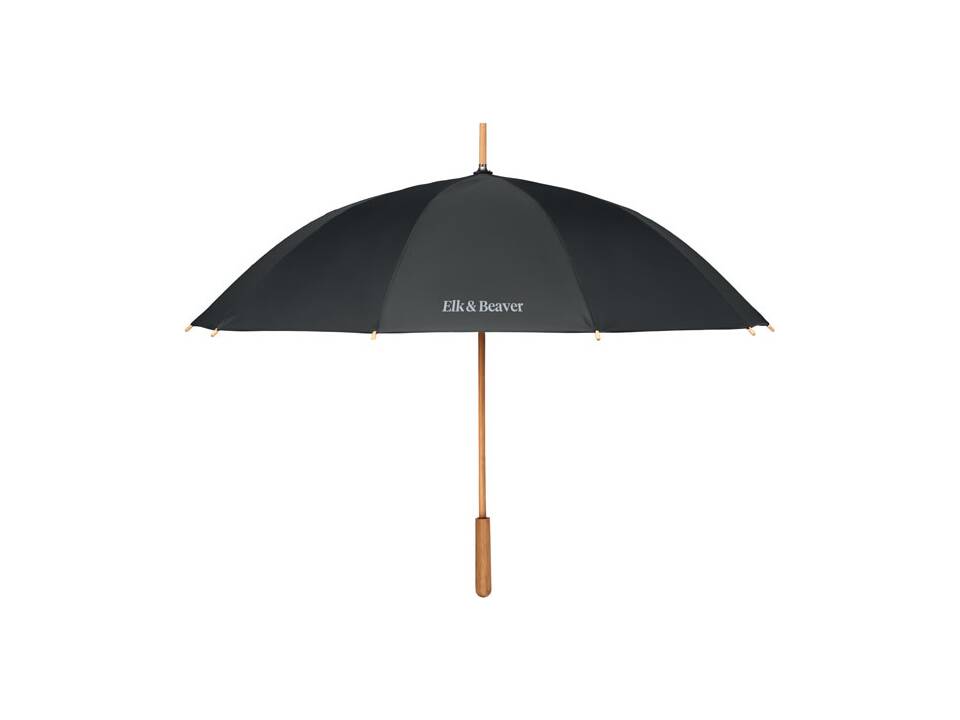 RPET windproef paraplu met bamboe en glasvezel 1