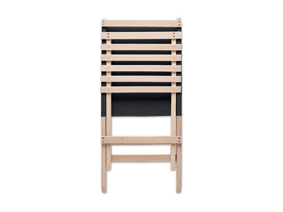 Opvouwbare houten strandstoel long 2