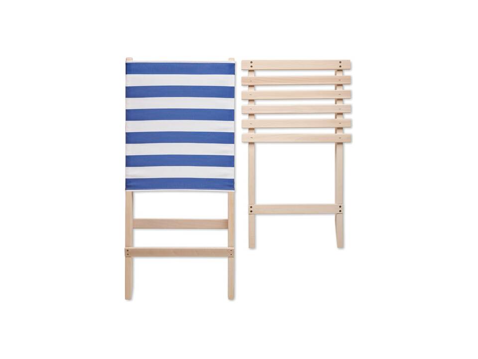 Opvouwbare houten strandstoel long 10