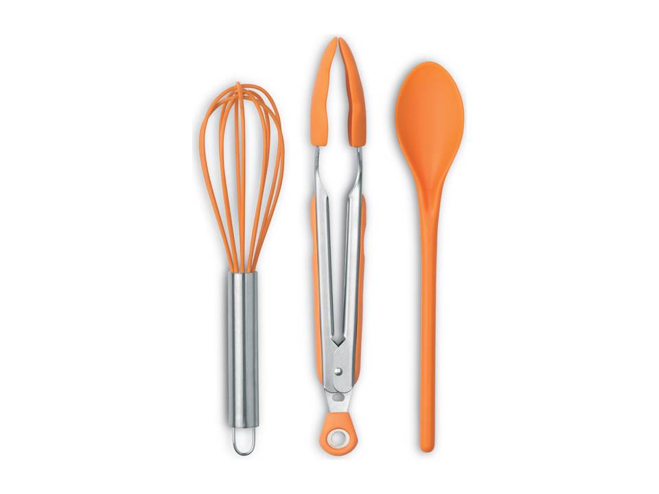 Keukenset met garde, lepel en tang 2