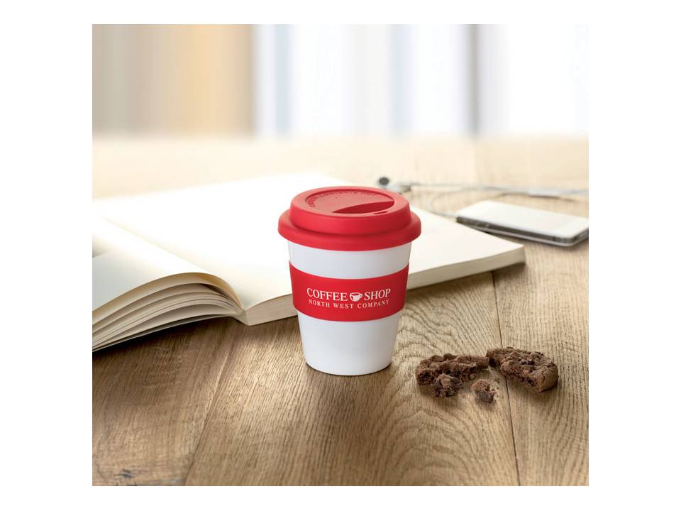 Astoria beker met siliconen deksel - 350 ml 5