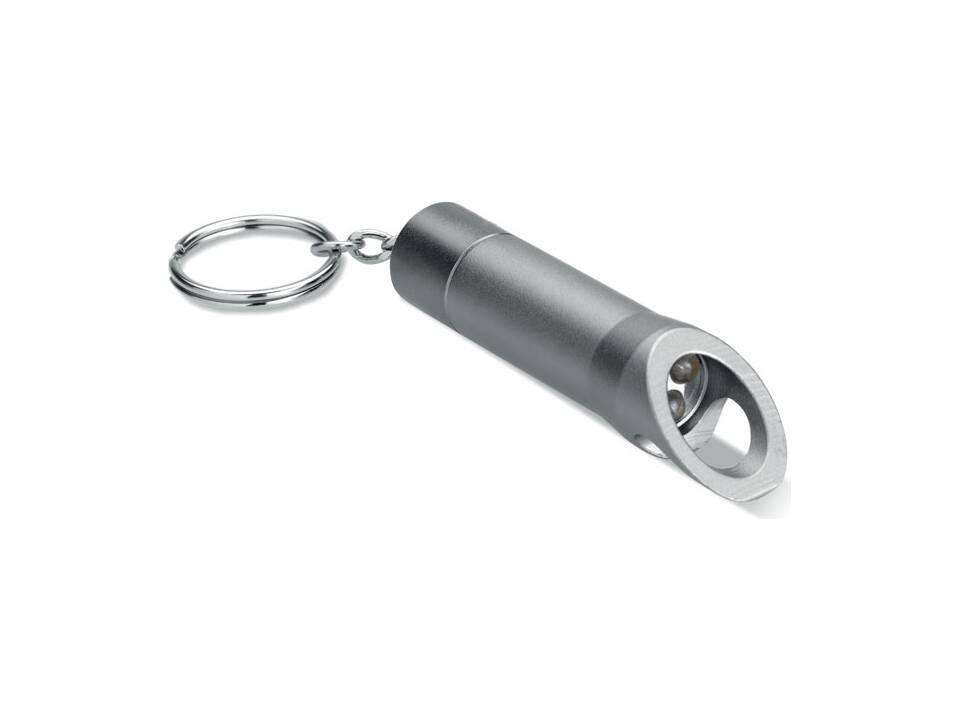 Metalen sleutelhanger met LED
