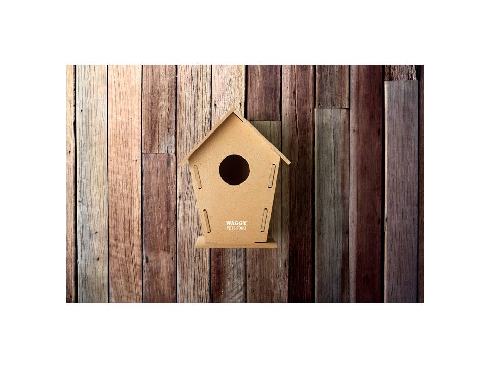 Vogelhuisje van MDF 6