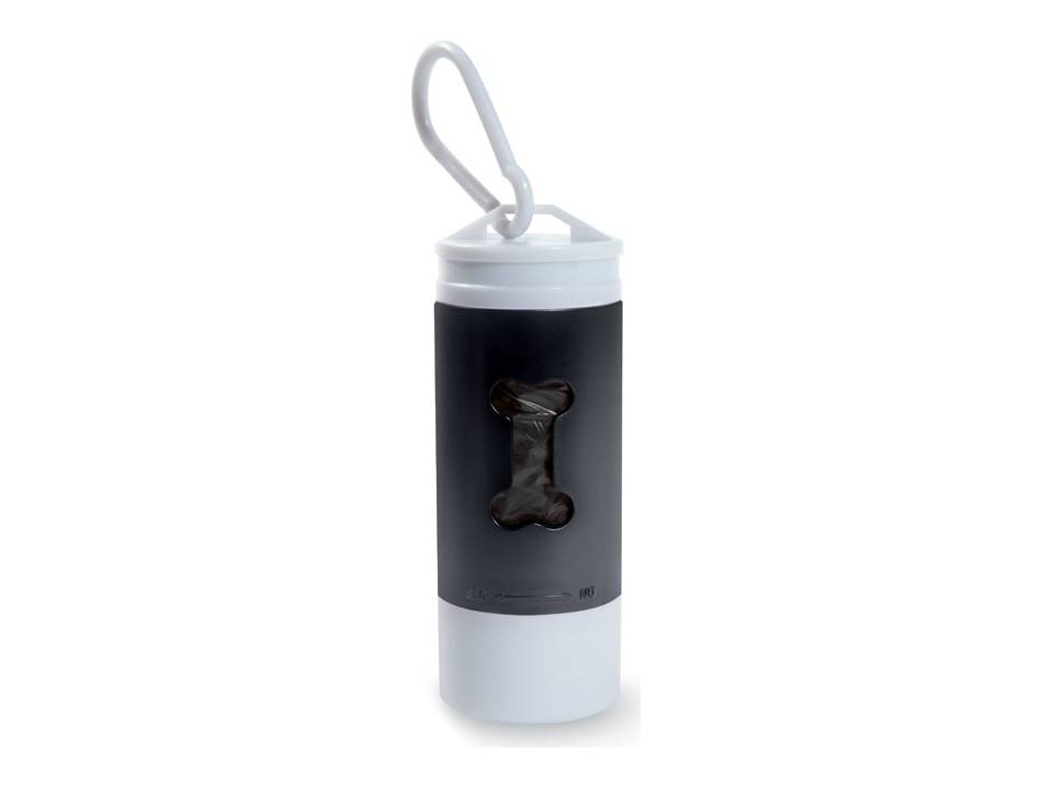 Zaklamp met container vuilniszakjes 4