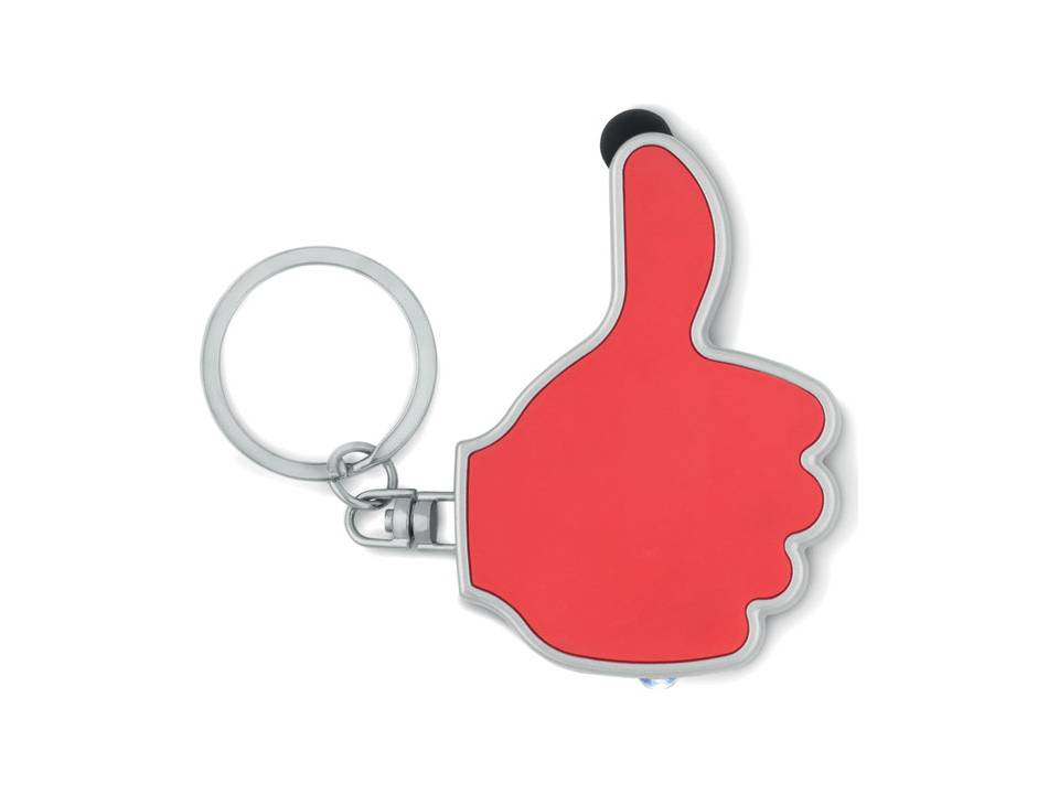 Hygiënische stylus sleutelhanger Thumbs Up 12