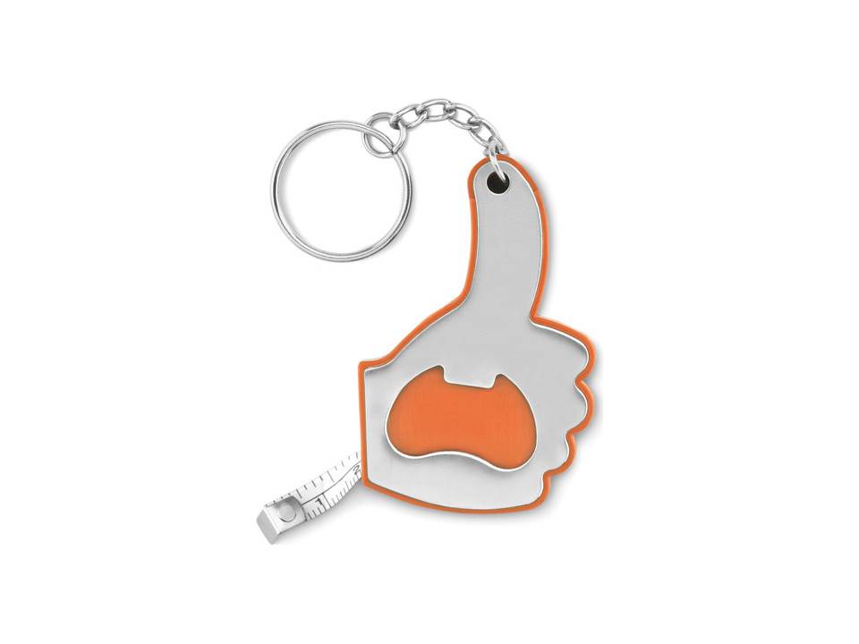 Duim omhoog sleutelhanger met flesopener 10