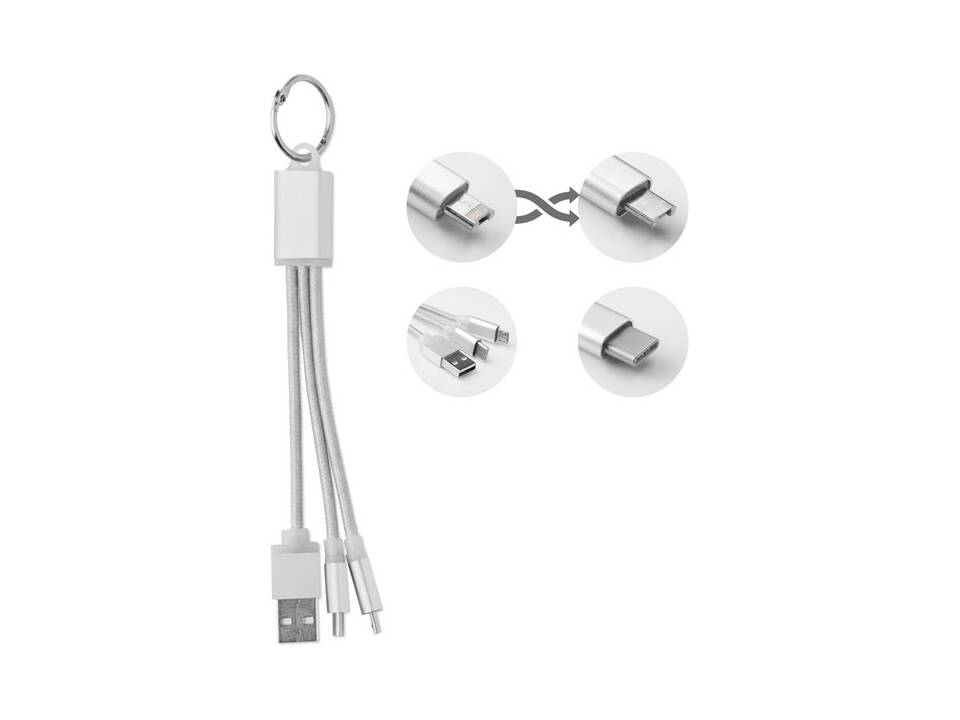 Sleutelhanger met oplaadkabel 6