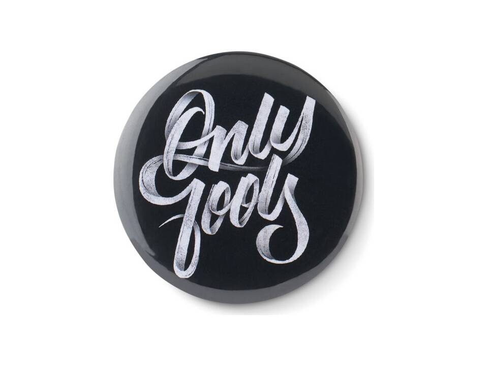 Metalen spiegel button -  Ø5,8 cm 3