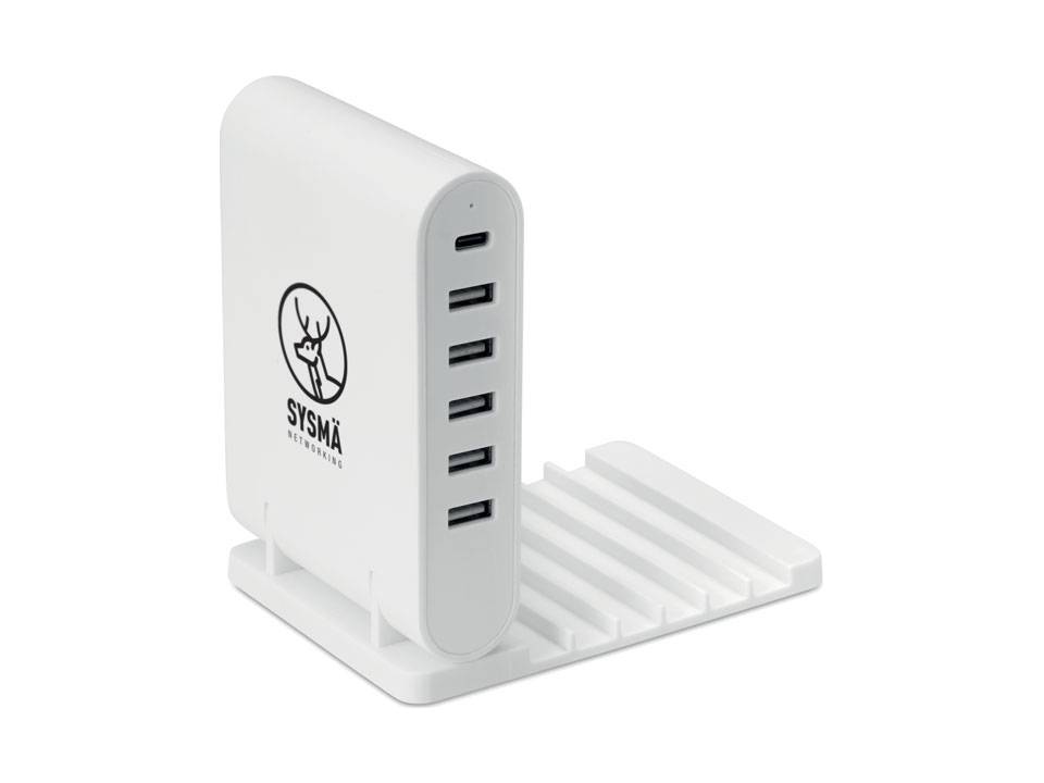 Opvouwbaar USB laadstation met 5 poorten 3